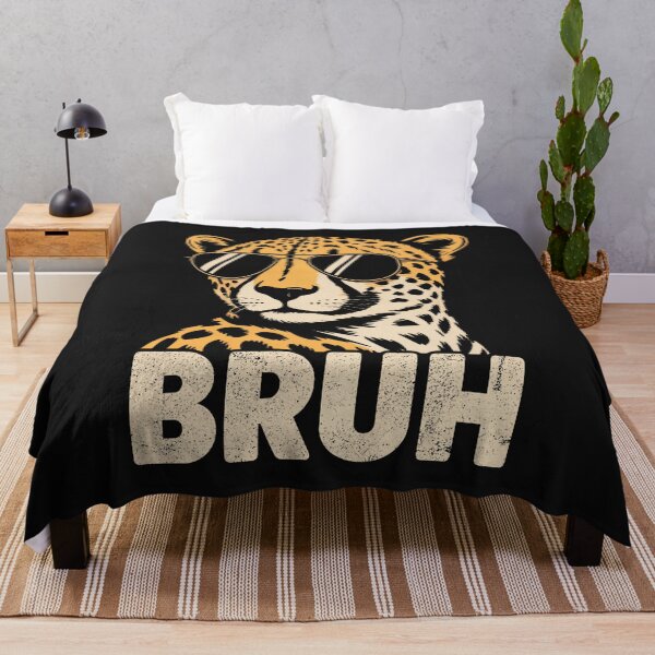 Item preview, Bruh Cheetah Meme Graphic Tee Men Boys Animal Print Kids designed and sold by FrankIsabel.