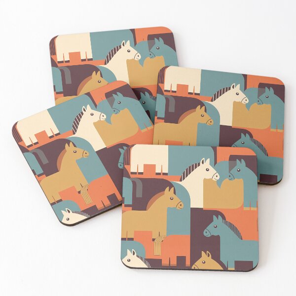 Item preview, Geometric Horse Icon Pattern (image size 7840x11680) designed and sold by Digital-Davinci.