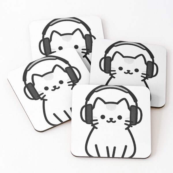 Item preview, Cat wear headphone designed and sold by Jessebladezwork.