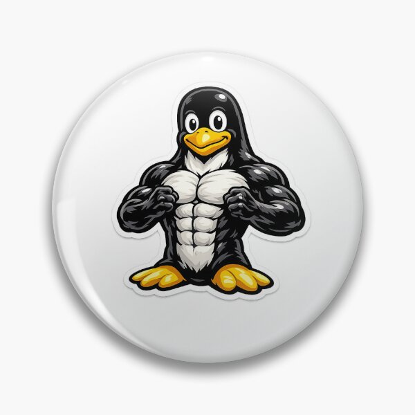 Item preview, Muscular Linux Penguin designed and sold by Ahmi963.
