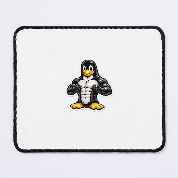 Item preview, Muscular Linux Penguin designed and sold by Ahmi963.