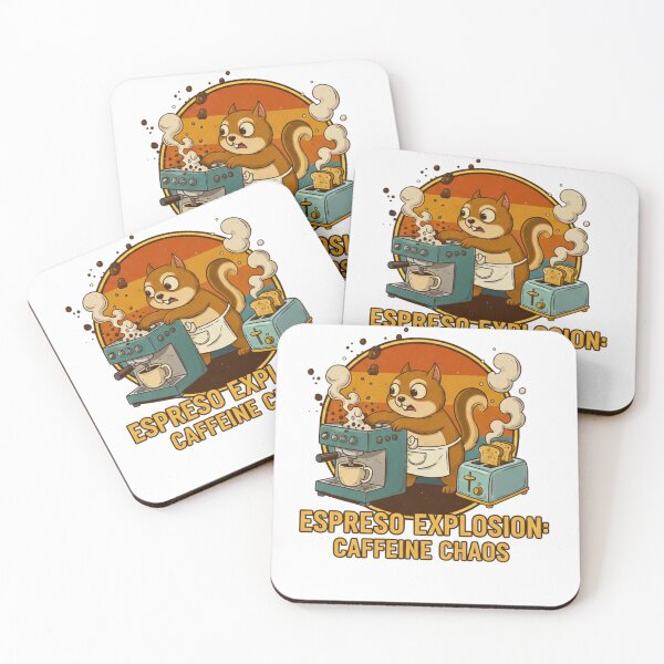 Item preview, Caffeine Chaos Squirrel designed and sold by DVND.