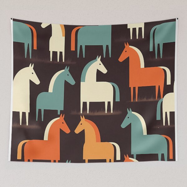 Item preview, Geometric Horse Icon Pattern (image size 7840x11680) designed and sold by Digital-Davinci.