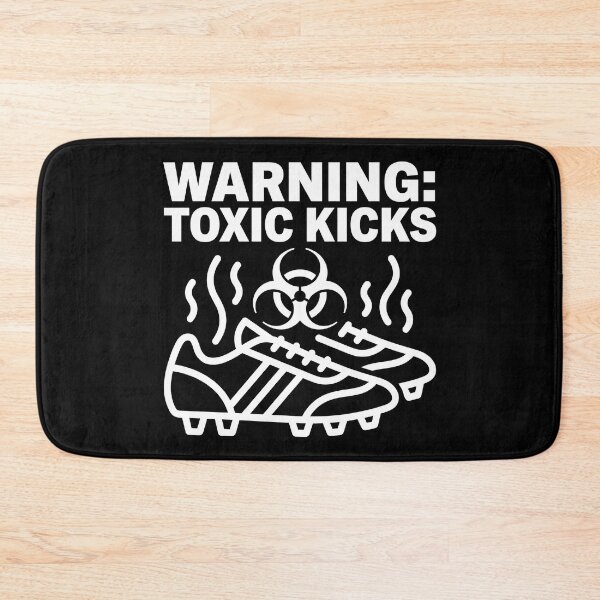 Item preview, Warning Toxic Kicks - Smelly Soccer Boots Biohazard designed and sold by TextCrew.