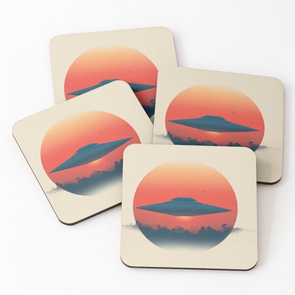 Item preview, UFO Over a Vibrant Sunset designed and sold by lautir.