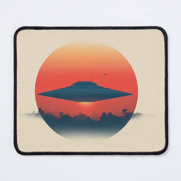 Item preview, UFO Over a Vibrant Sunset designed and sold by lautir.