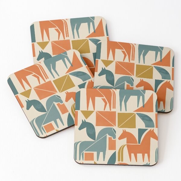 Item preview, Geometric Horse Icon Pattern (image size 7840x11680) designed and sold by Digital-Davinci.
