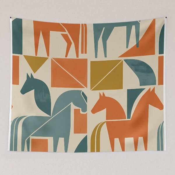 Item preview, Geometric Horse Icon Pattern (image size 7840x11680) designed and sold by Digital-Davinci.