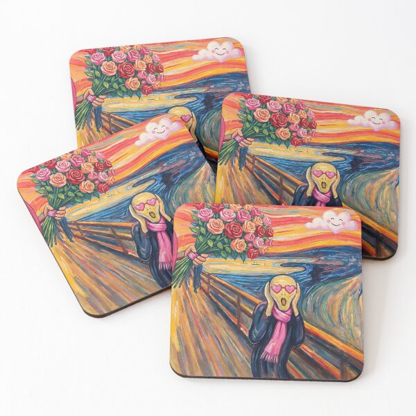 Item preview, The Scream of Love - Funny Edvard Munch Parody Art designed and sold by AgingeR.