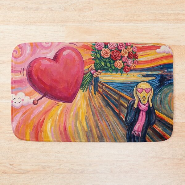 Item preview, The Scream of Love - Funny Edvard Munch Parody Art designed and sold by AgingeR.
