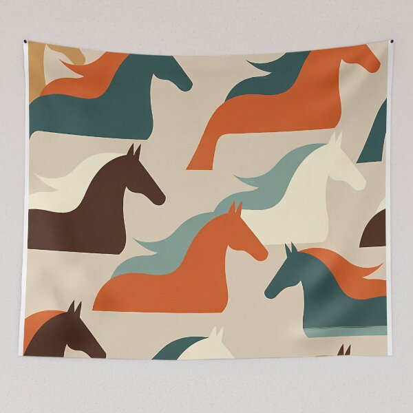 Item preview, Geometric Horse Icon Pattern (image size 7840x11680) designed and sold by Digital-Davinci.