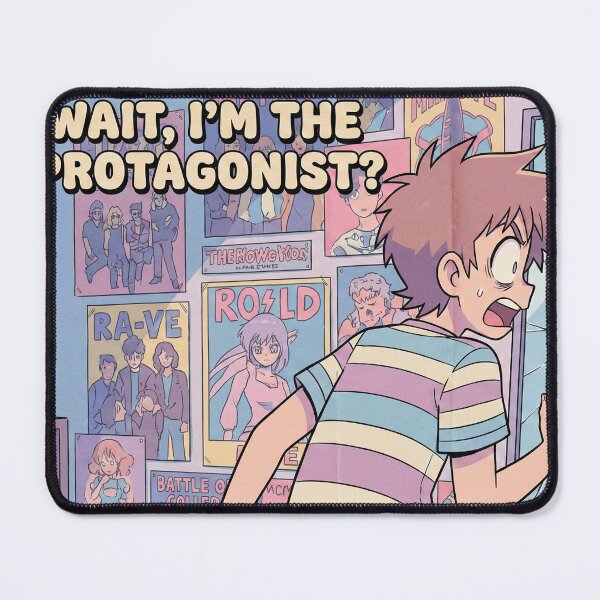 Item preview, Wait I'm The Protagonist - Retro Anime Meta Quote designed and sold by Midnight Replay.