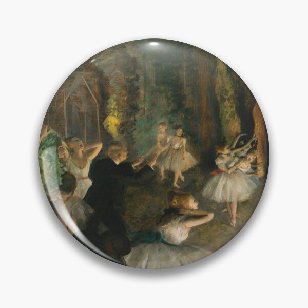 Item preview, The Rehearsal of the Ballet Onstage by Edgar Degas: Impressionist Ballet Poster designed and sold by artofuniverse.