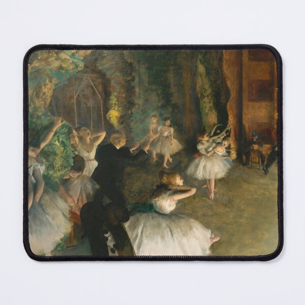 Item preview, The Rehearsal of the Ballet Onstage by Edgar Degas: Impressionist Ballet Poster designed and sold by artofuniverse.