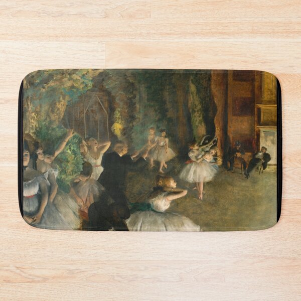 Item preview, The Rehearsal of the Ballet Onstage by Edgar Degas: Impressionist Ballet Poster designed and sold by artofuniverse.