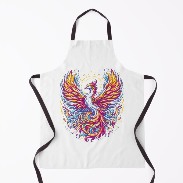 Item preview, Fiery Phoenix Ascending Mythical Bird Art designed and sold by KellyfuTStudio.