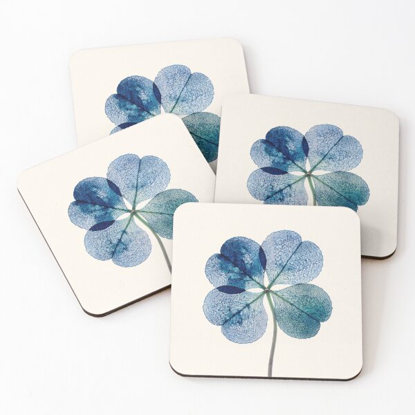 Item preview, blue four-leaf clover designed and sold by lautir.