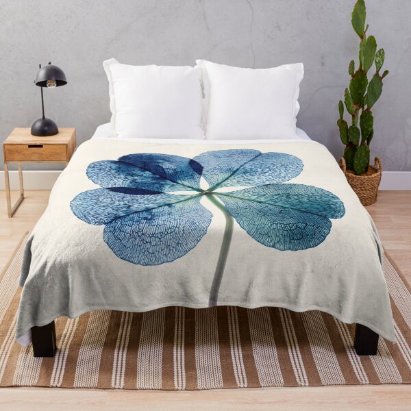 Item preview, blue four-leaf clover designed and sold by lautir.