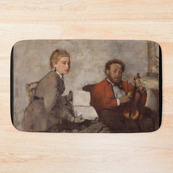 Item preview, Violinist and Young Woman by Edgar Degas: Impressionist Music Room Poster designed and sold by artofuniverse.