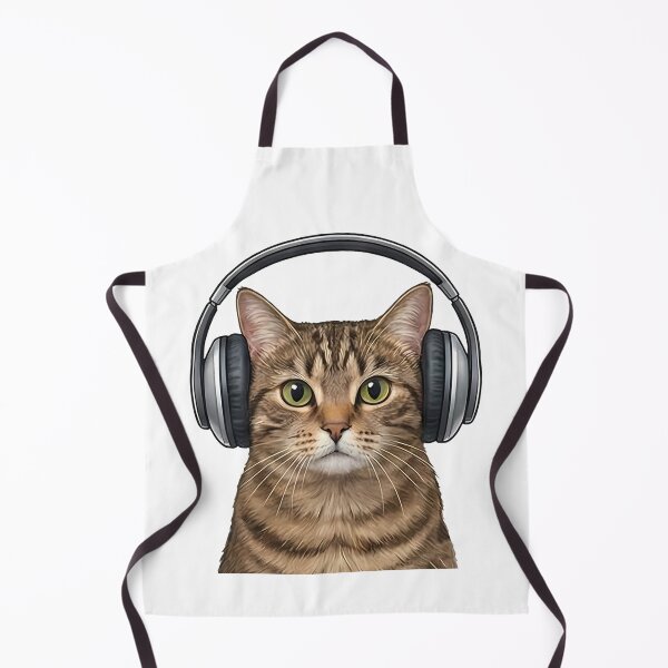 Item preview, Cat with Headphones designed and sold by k3rstman1.