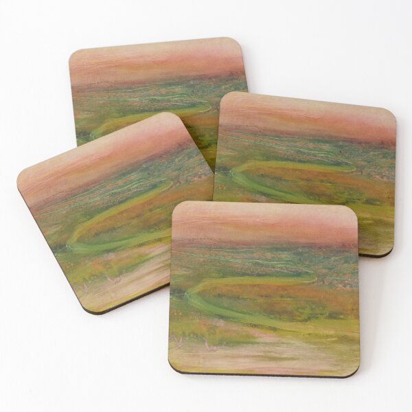 Item preview, Winding River by Edgar Degas: Dreamy Impressionist Landscape Poster designed and sold by artofuniverse.
