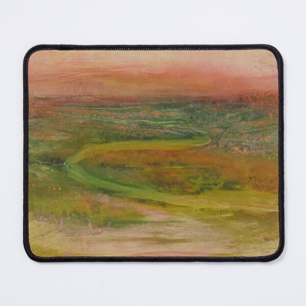 Item preview, Winding River by Edgar Degas: Dreamy Impressionist Landscape Poster designed and sold by artofuniverse.