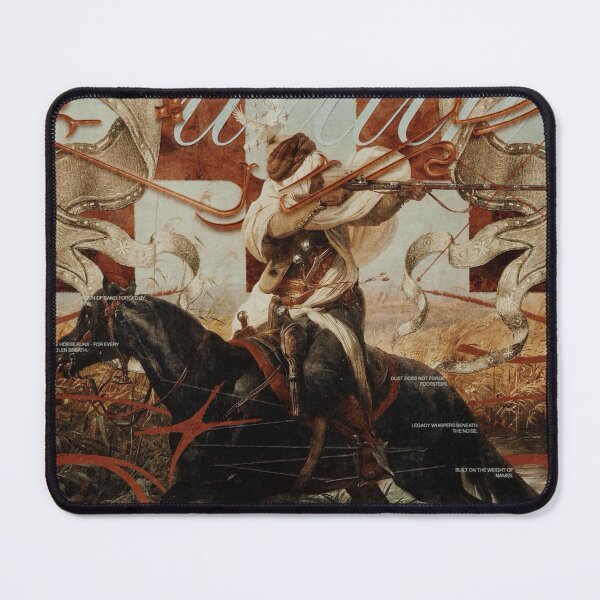Item preview, Horseback Archer With Ornate Calligraphy designed and sold by Adronia.