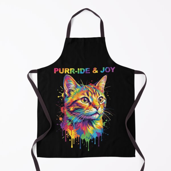 Item preview, Purr-ide & Joy – Colorful Cat Art designed and sold by LittleLoopArt.