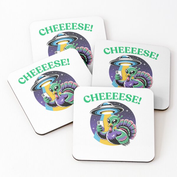 Item preview, Alien Turkey Selfie Ufo Cheeeese designed and sold by Chris-graphics-art.
