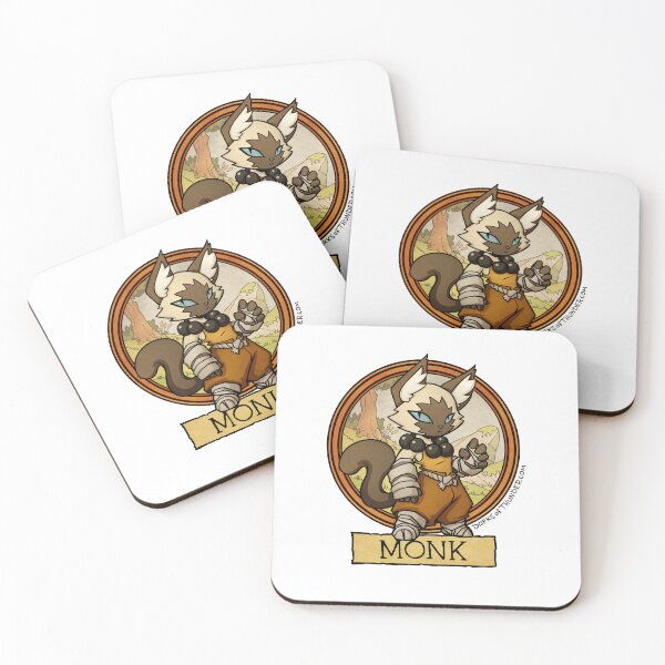 Item preview, Monk Cat – Fantasy RPG Martial Artist  designed and sold by DorksofThunder.