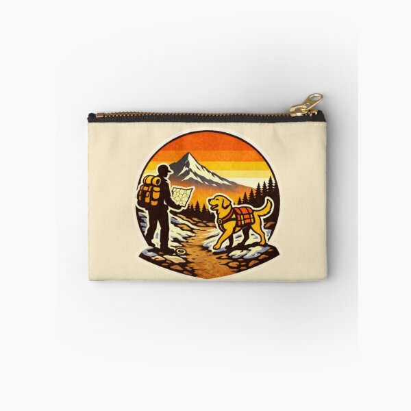 Item preview, Trail Map Dog Dad & Labrador – Retro Hiking Explorer Badge designed and sold by PawPrintCustom.