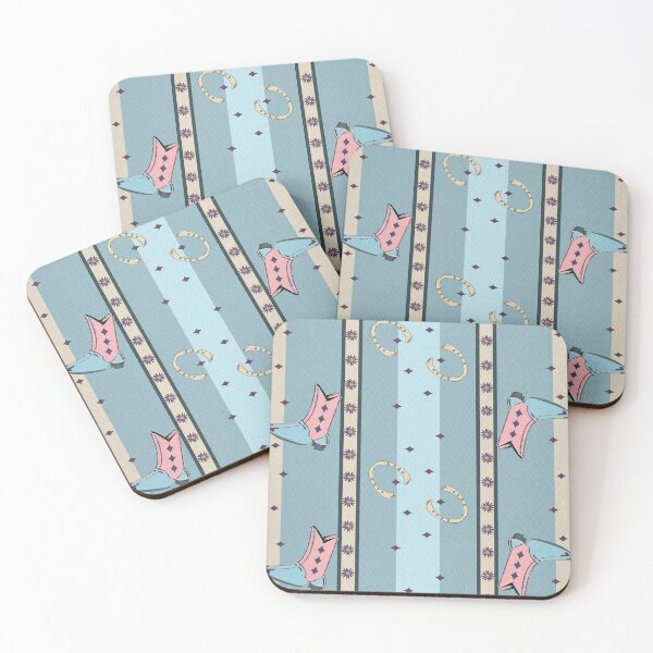 Item preview, Line Dancing Country Retro Blue designed and sold by GalapaTales.