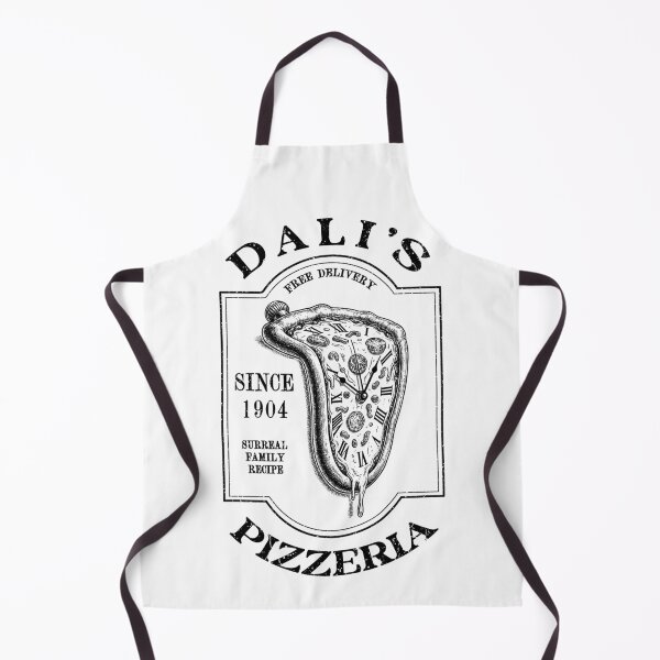 Item preview, Salvador Dali Pizza Lover Funny Melting Clock Pizzeria Chef designed and sold by GrandeDuc.