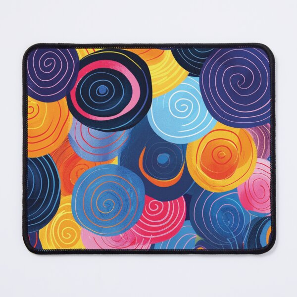 Item preview, Vibrant Colorful Abstract Spiral Circles Pattern designed and sold by DGtaLrtcom.
