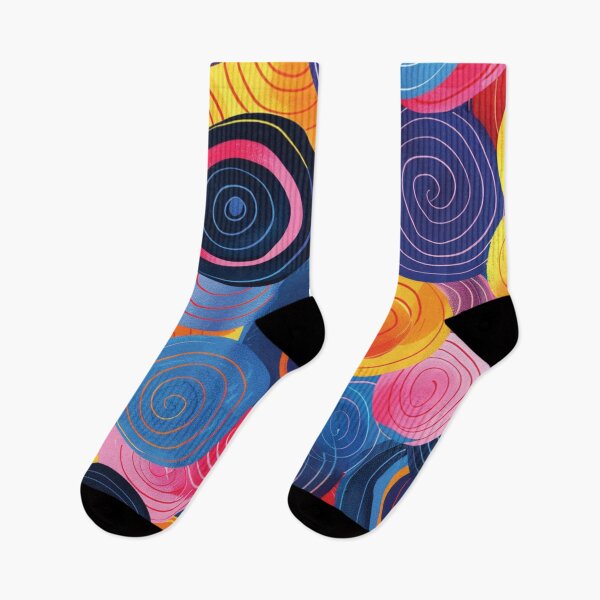 Item preview, Vibrant Colorful Abstract Spiral Circles Pattern designed and sold by DGtaLrtcom.