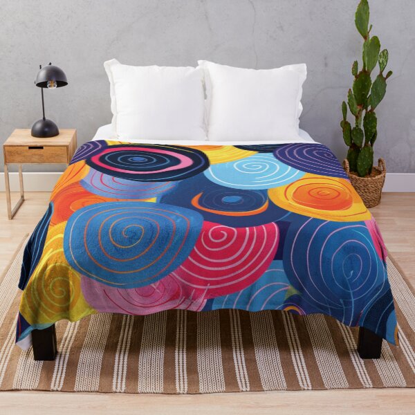 Item preview, Vibrant Colorful Abstract Spiral Circles Pattern designed and sold by DGtaLrtcom.