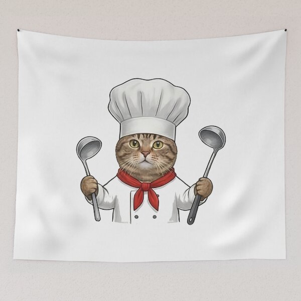 Item preview, Chef Hat Cat designed and sold by k3rstman1.