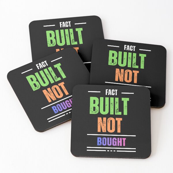 Item preview, Built Not Bought Gym Motivation Quote designed and sold by MoodThread.