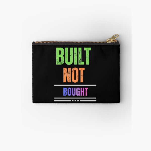 Item preview, Built Not Bought Gym Motivation Quote designed and sold by MoodThread.
