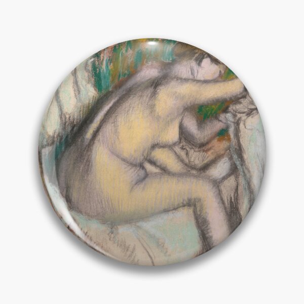 Item preview, Woman Drying Her Arm by Edgar Degas: Intimate Impressionist Fine Art Print designed and sold by artofuniverse.