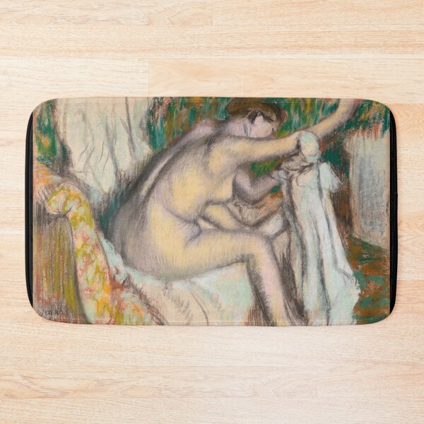 Item preview, Woman Drying Her Arm by Edgar Degas: Intimate Impressionist Fine Art Print designed and sold by artofuniverse.