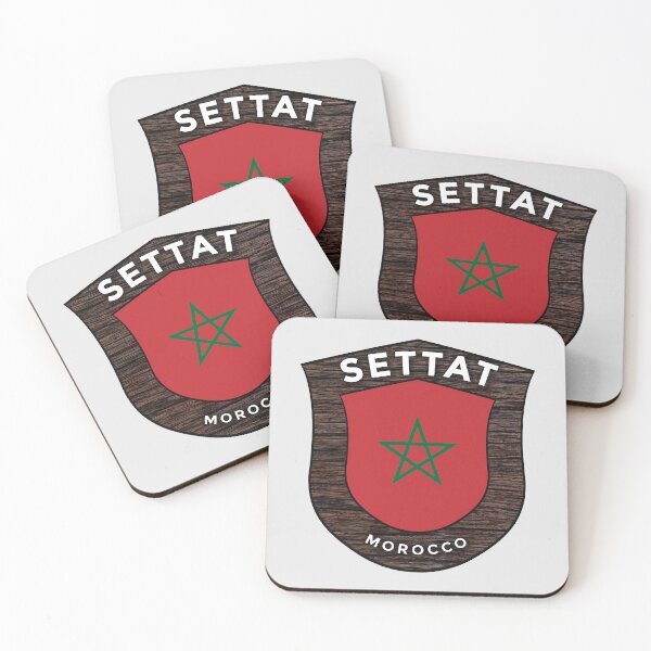 Item preview, Settat Morocco | Flag Shield Travel Emblem designed and sold by World Designs.