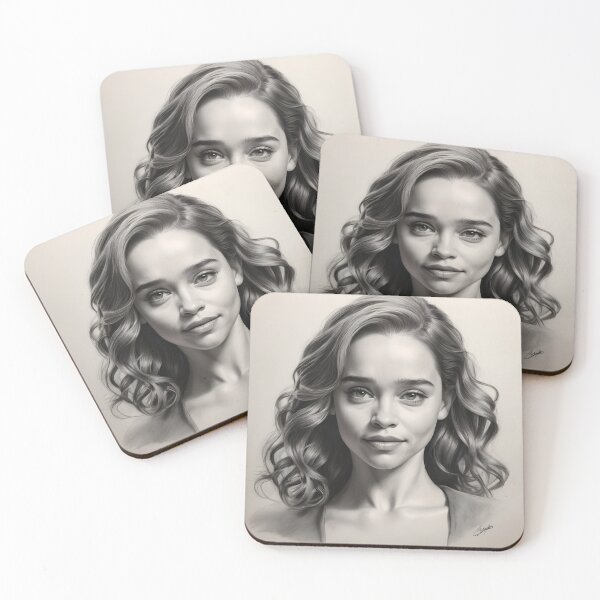Item preview, Emilia Clarke designed and sold by WorldofCharcoal.