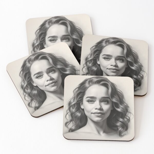 Item preview, Emilia Clarke designed and sold by WorldofCharcoal.