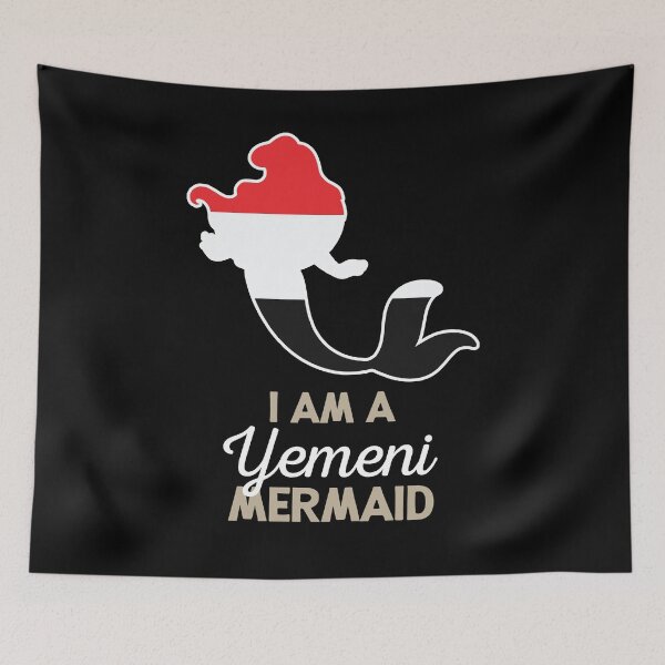 Item preview, Yemen Flag Yemeni Mermaid designed and sold by countryflags.