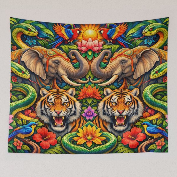 Item preview, Tropical animal fantasy in symmetry designed and sold by Sigtrix.