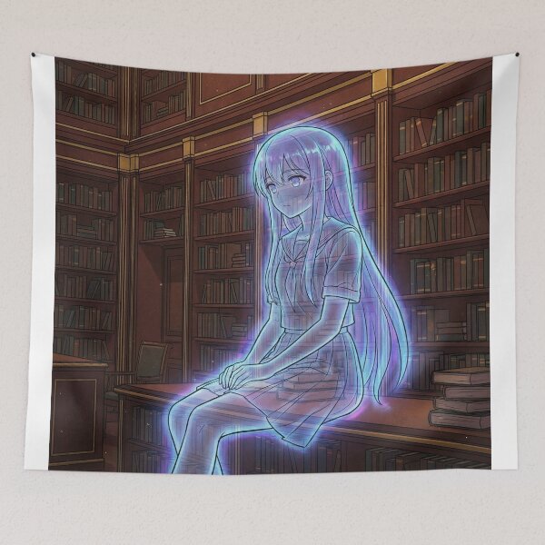Item preview, Ghost in the Library - Haunted Dark Academia designed and sold by Midnight Replay.