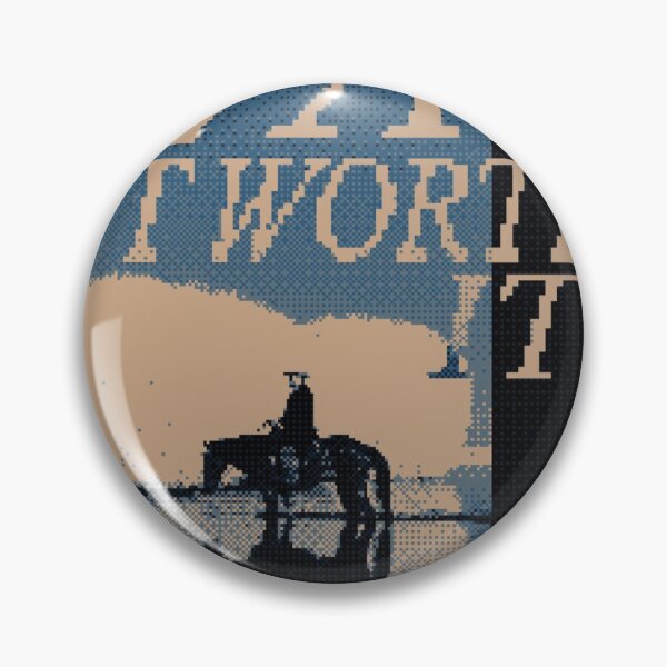 Item preview, Pixel Western Scene with Question Text designed and sold by Adronia.