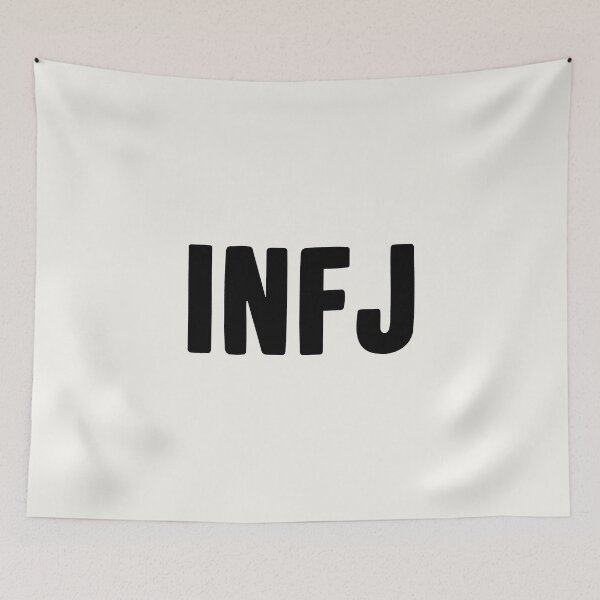 Item preview, INFJ Bold Minimal Typography Design designed and sold by trepiu.
