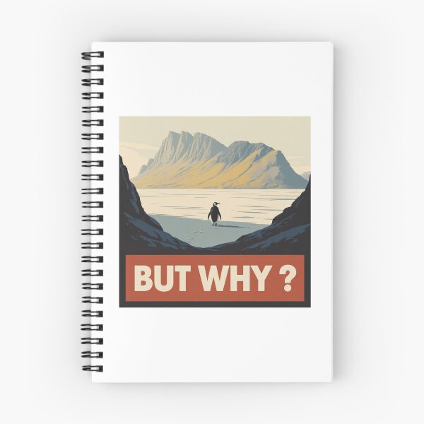 Item preview, Penguin But Why Head Towards The Mountains Penguins Meme designed and sold by ZACK ART.